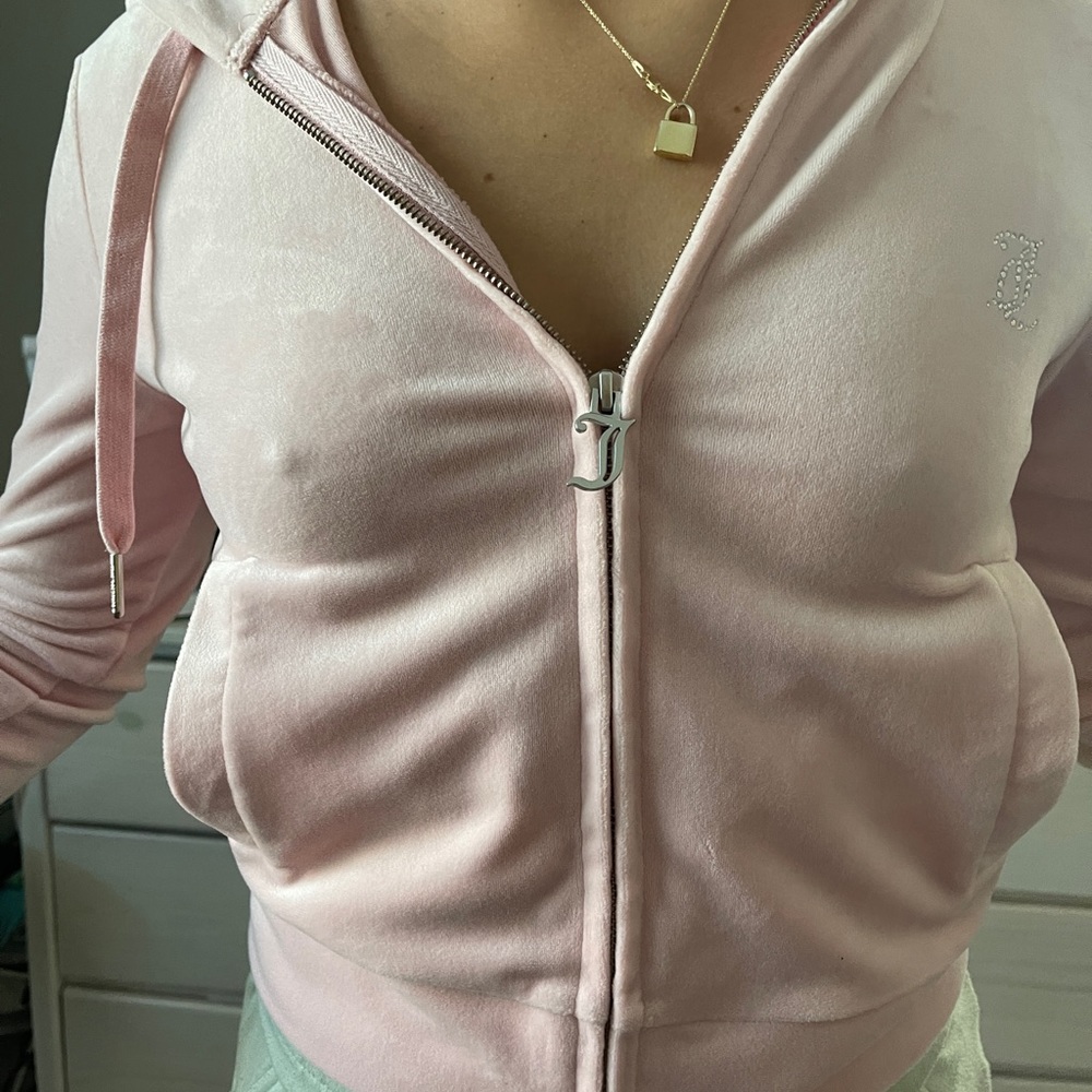 Juicy Couture Velour Zip Up Jacket